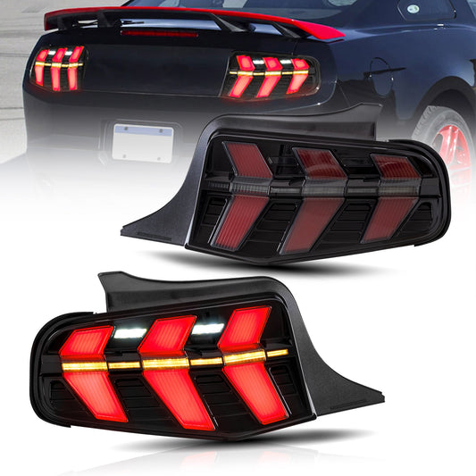 VLAND LED Tail Lights Fit Ford Mustang 2010 2011 2012 Rear Lamps Assembly 2PCS/Pair