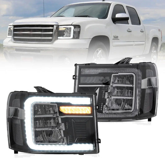 VLAND LED Headlights 2007-2013 Fit GMC Sierra 1500 2500HD 3500HD