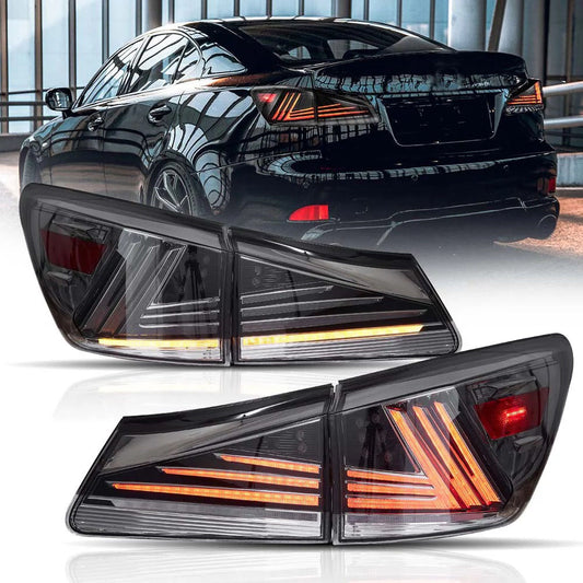 VLAND LED Tail lights For 2005–2013 Lexus IS250 IS350 ISF IS300 220d 200d XE20 LED Rear lamps Assembly