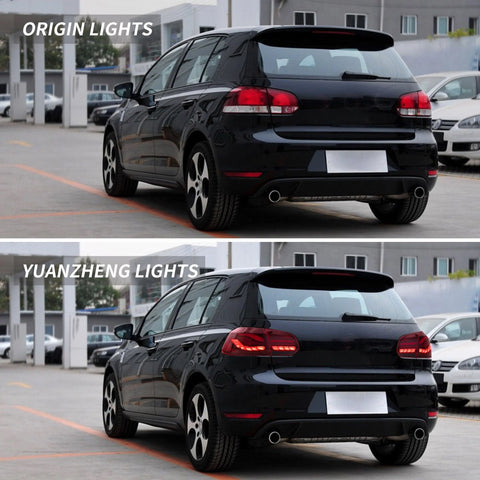 VLAND OLED Tail lights Fit Volkswagen Golf 6 MK6 2009-2014 With Sequential