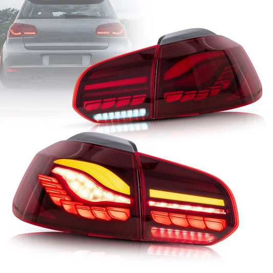 VLAND OLED Tail lights Fit Volkswagen Golf 6 MK6 2009-2014 With Sequential