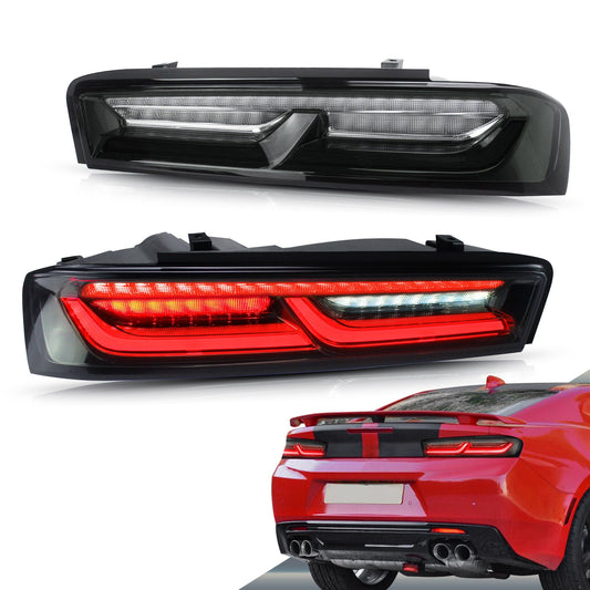 VLAND LED Taillights Fit Chevrolet Camaro 2016-2018 w/Sequential Turn Signal(Red)