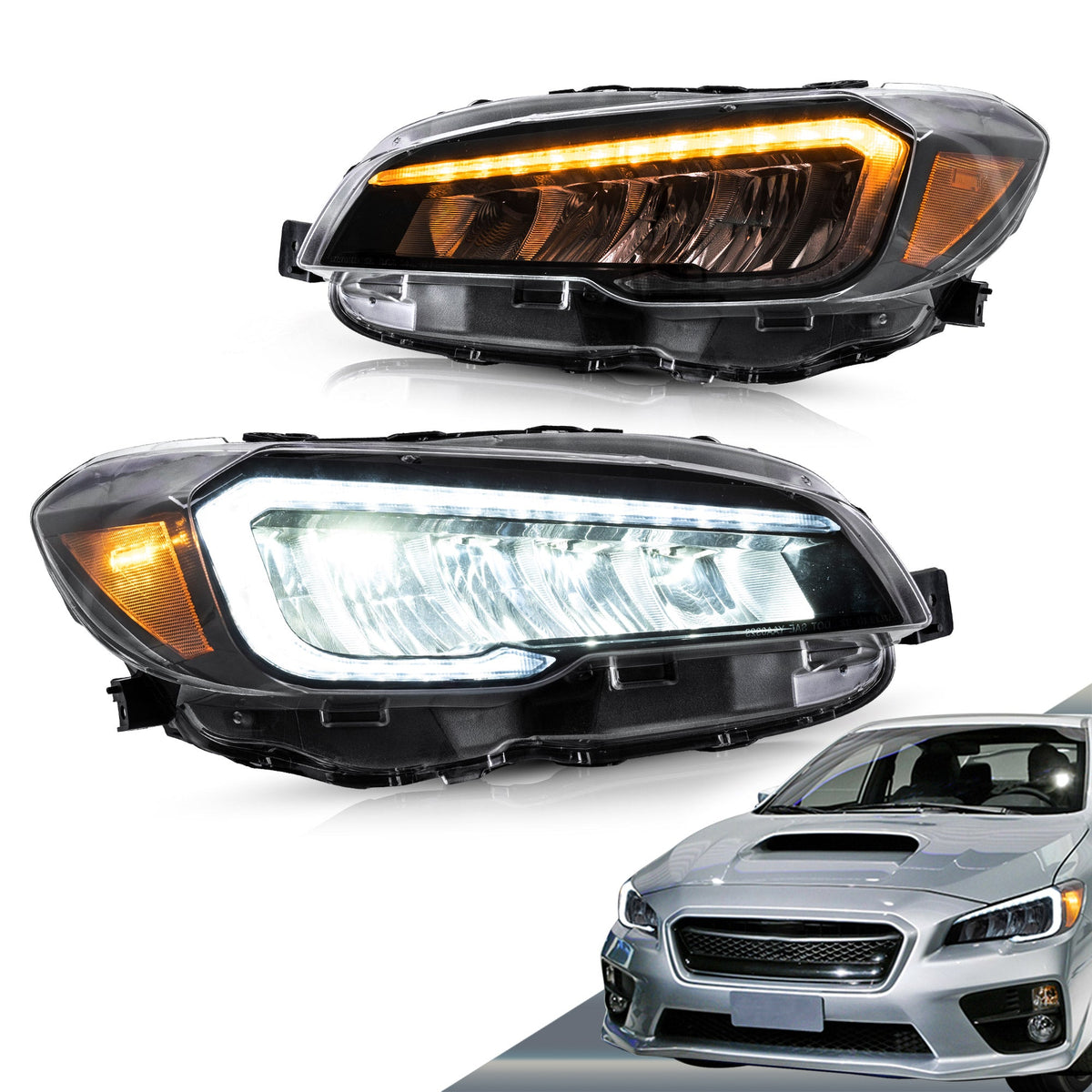 VLAND LED Headlights Fit Subaru WRX 2015-2021