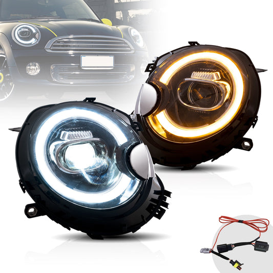 VLAND LED Headlights Fit Mini Cooper R55 R56 R57 R58 R59 2007-2013