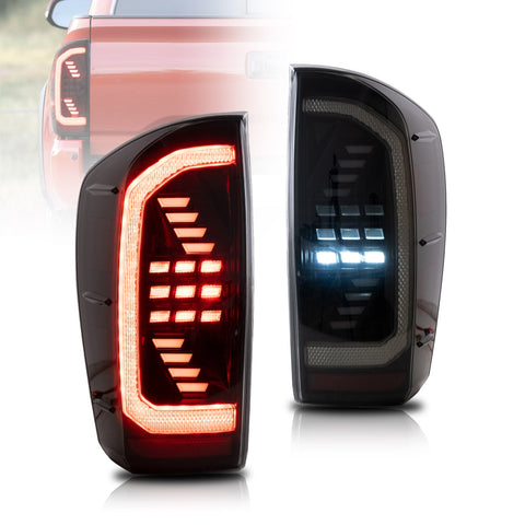 VLAND LED Taillights Fit Toyota Tacoma 2016-2023 W/Sequential Red Turn Signals