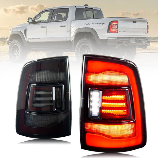 2009-2018 Fit Dodge RAM 1500 2500 3500 LED Taillights Amber Sequential Turn Signal