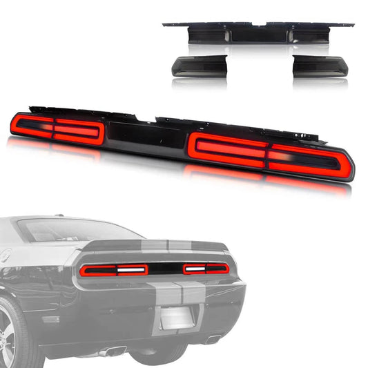 VLAND LED Taillights Fit Dodge Challenger 2008-2014 W/Sequential Red Turn Signals