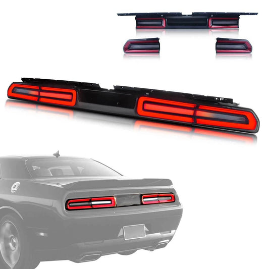 VLAND LED Taillights Fit Dodge Challenger 2008-2014 W/Sequential Red Turn Signals