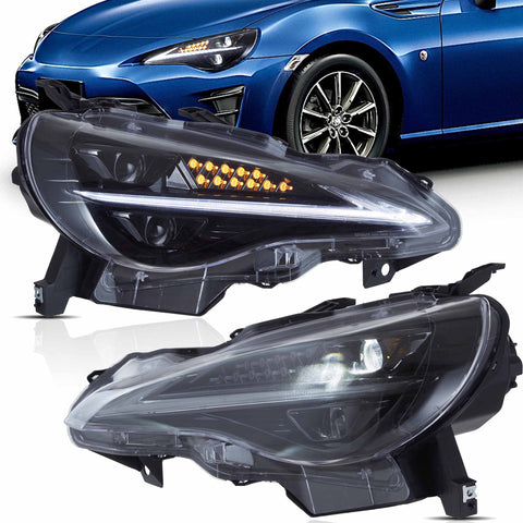 VLAND Full LED Headlights 2012-2021 Fit Toyota 86 GT86, Fit Scion Frs, Fit Subaru Brz