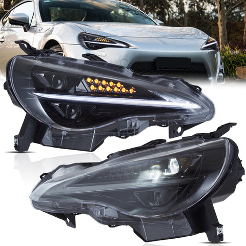 VLAND Full LED Headlights 2012-2021 Fit Toyota 86 GT86, Fit Scion Frs, Fit Subaru Brz