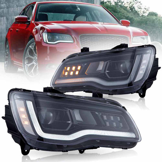 VLAND LED Projector Headlights 2011–2023 Fit Chrysler 300