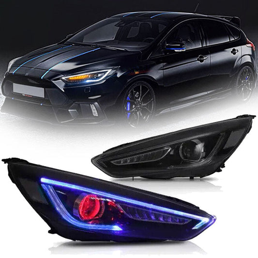 VLAND LED Headlights Fit Ford Focus 2015-2019 Mk III Facelift (mk 3.5)