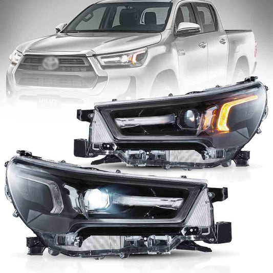 LED Headlights For Toyota Hilux /Revo Front Lights (Pair) 2020-2024