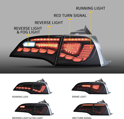 VLAND LED Taillights 2017-2023 Fit Tesla Model 3/Y