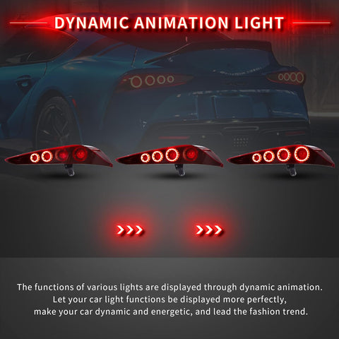 VLAND LED Taillights 2019-2024 Fit Toyota GR Supra A90/A91