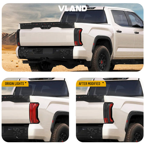 VLAND LED Taillights 2022-2024 Fit Toyota Tundra W/Start-up Animation