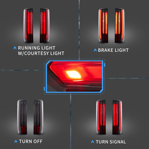 VLAND LED Taillights 2022-2024 Fit Toyota Tundra W/Start-up Animation