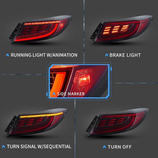 VLAND LED Taillights 2022-2024 Fit Toyota GR86 /Fit Subaru BRZ 2nd Gen ZN8/ZD8