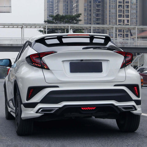 18-20 Fit Toyota CHR / C-HR Vland Smoked Full LED Tail Lights(NOT  2021 C-HR GR Sport Models)