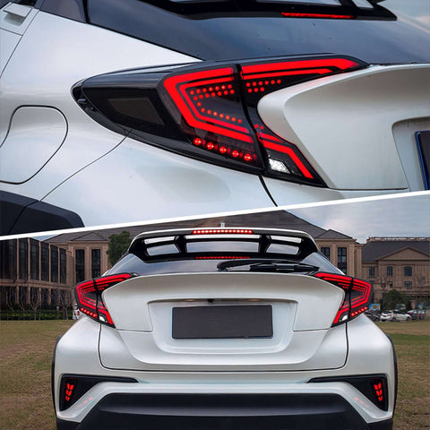 18-20 Fit Toyota CHR / C-HR Vland Smoked Full LED Tail Lights(NOT  2021 C-HR GR Sport Models)