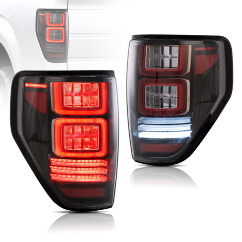 VLAND LED Tail Lights Fit Ford F150 2009-2014 Red Turn Signals