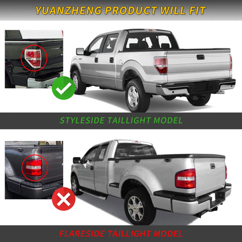 VLAND LED Tail Lights Fit Ford F150 2009-2014 Red Turn Signals