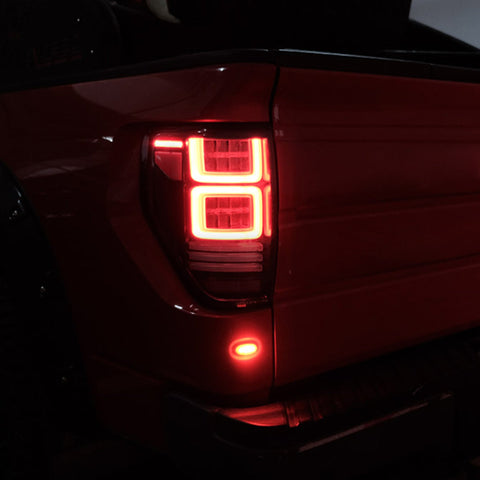 VLAND LED Tail Lights Fit Ford F150 2009-2014 Red Turn Signals