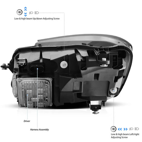 VLAND LED Headlights 2014-2017 Fit Mercedes Benz S-Class Sedan W222