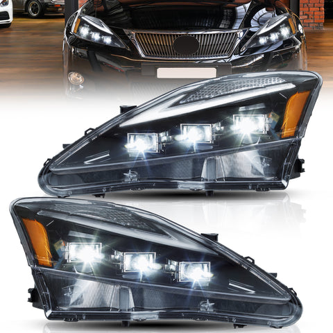 VLAND Full LED Headlights For 2006-2013 Fit Lexus IS250, IS350, ISF