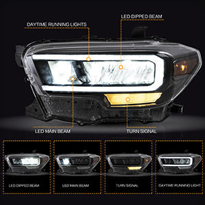 VLAND Full LED Headlights Fit Toyota Tacoma 2016-2023