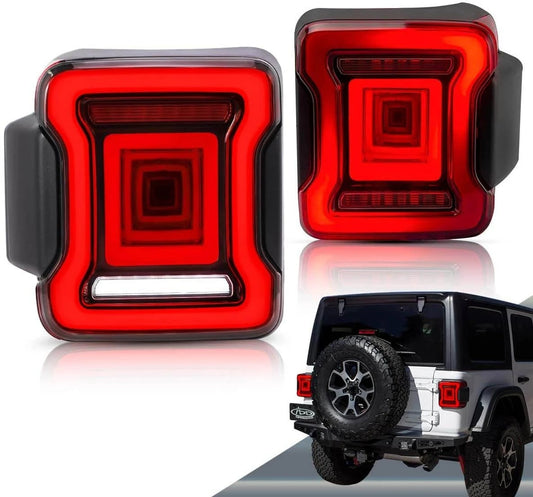 VLAND LED Taillights Fit Jeep Wrangler JL 2018-2023 Aftermarket rear lamps