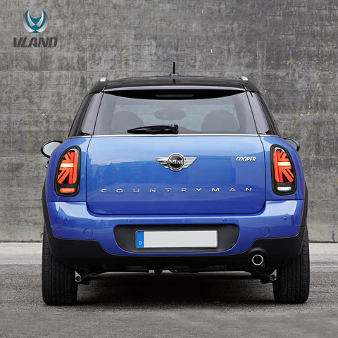 10-16 Fit Mini Cooper Countryman R60 Vland LED Tail Lights With Dynamic Welcome Lighting